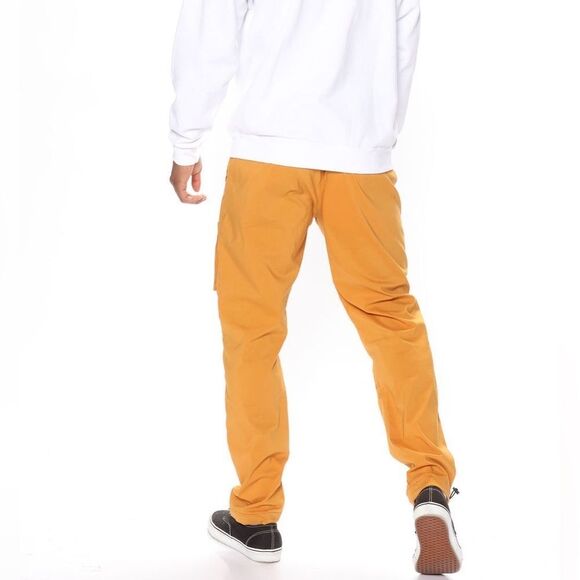 Reason Easy Nylon Cargo Pants In Timber - Picture 2 of 8